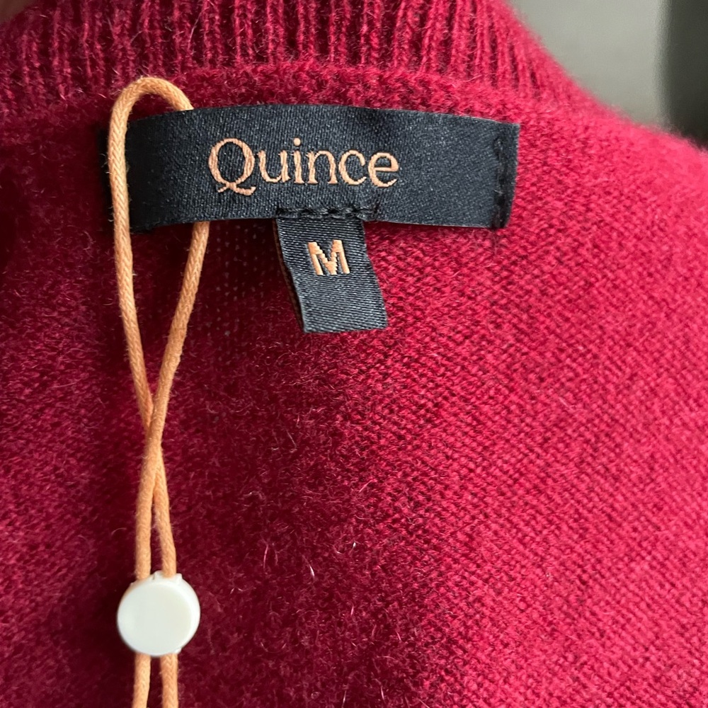 Quince Crimson crewneck sweater